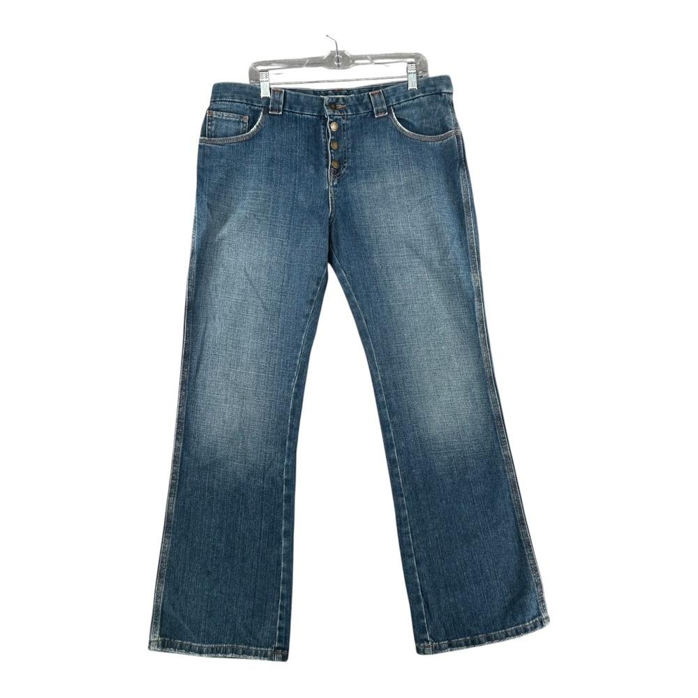 Vintage Tommy Hilfiger Cowboy Fit Jeans Denim Womens Size 14 Button‎ Fly Y2K